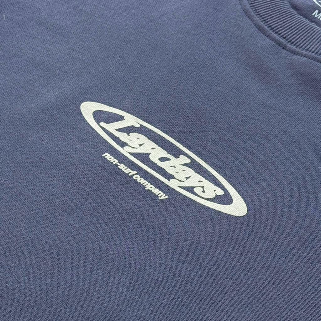 Blown-out logo Sweater Faded Blue