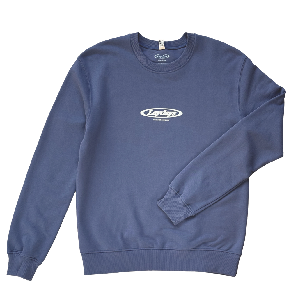 Blown-out logo Sweater Faded Blue