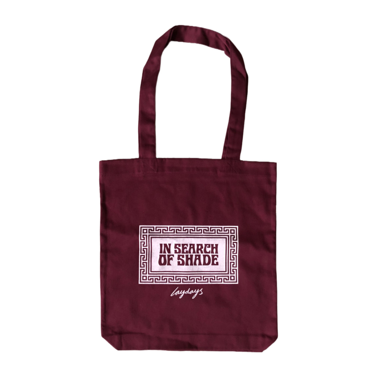 In Search Of Shade cotton tote Burgundy