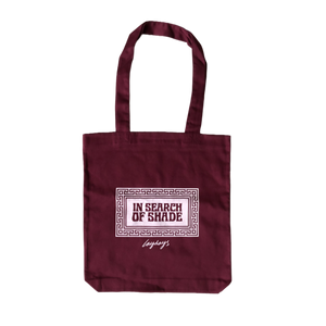 In Search Of Shade cotton tote Burgundy